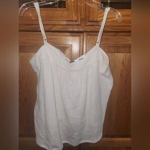 Women's Wishlist Crinkled Gauze Crop/Tank Top Medium NWT
